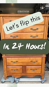 45K views · 2.5K reactions | A full makeover in 24 hours? Yes!! This lovely 7 drawer dresser is well made and in great condition, it just needed a makeover to really shine! #furnitureflip #dressermakeover #furnituremakeover #flippingfurniture #PaintedFurniture #diy #FurnitureFlipping #FurnitureRefinishing #upcycle | Olive Street Designs | Facebook