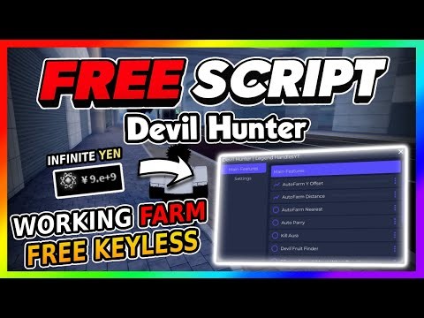 Devil Hunter Script *NO KEY* - AUTO MISSION, AUTOFARM, GODMODE + More!
