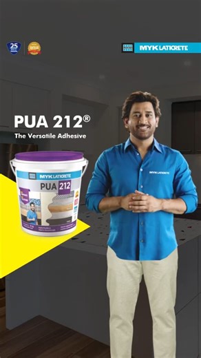 MYK LATICRETE on Instagram: "PUA 212®️ delivers flawless adhesion for mesh-backed tile sheets, perfect for elevating your kitchen breakfast counter. Style it once. Admire it every day. #PUA212 #KitchenTiles #FlawlessFinish #TileAdhesiveExpert #MSD #MYKLATICRETE #MSDhoni"