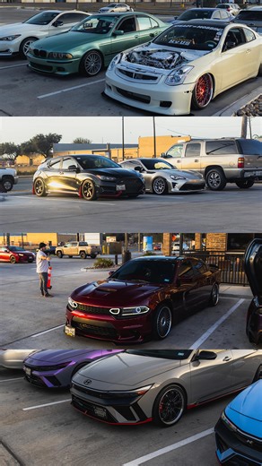 Blank Style Photography on Instagram: "Full lot, good vibes, and horsepower all night. Shoutout to everyone who made it out to @wingsandringspalmview - Hosted by: @elegangz_cc and @theexoticshub - 🎥: @blank._.style"