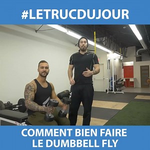 #LeTrucDuJour avec Coach Gabriel 💪 Aujourd'hui, nous regardons ensemble le Dumbbell Fly - Comment l'exécuter à la perfection et comment éliminer les 2 erreurs les plus commises en pratiquant cet exercice. Entraînez-vous intelligemment pour accélérer vos résultats 🤓 #TeamProjectPhysique 📲 PARTAGE pour aider plus de personnes à s'entraîner de la bonne façon! | Thinkifit - Hommes