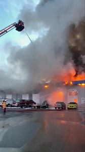 AFD continues to battle a 2nd alarm commercial fire, please use caution in the area | 907 Fire Photo