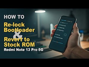 Re-LOCK BOOTLOADER [Revert to Stock ROM] for Redmi Note 13 Pro 5G & Poco X6 5G (garnet)