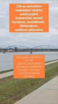 Volánnal át a határon | 228-as nemzetközi regionális buszjárat [menetvideó részlet]
