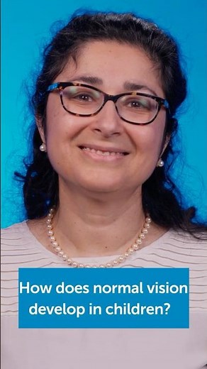 How does normal vision develop in children? #bostonchildrenshospital #shorts