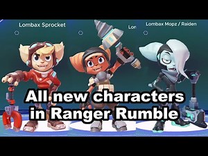 3D models showcase of all new Ranger Rumble characters