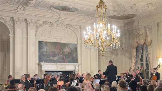 If you were in Newport for the 4th of July celebrations in 1876, you would have heard Wagner played on a balcony overlooking Washington Square! The Gilded Age Orchestra of Newport performed this arrangement at Rosecliff this past Thursday night. Learn more about Newport's musical history: https://www.historicmusicofnewport.org/ #newportri #music #history #RhodeIsland #newportmusic #newporthistory #nonprofit | Historic Music of Newport