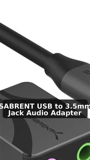 SABRENT USB to 3.5mm Jack Audio Adapter, USB to Headphone Jack Adapter Sound Car - Amazon Best Selle