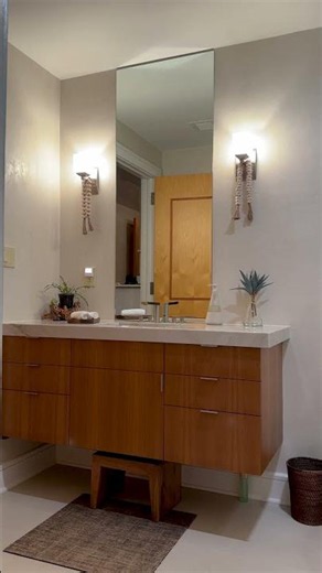 This Quartzite Vanity Has No Ordinary Sink 🤯