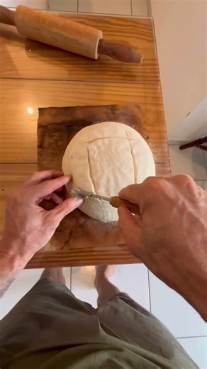 Pão caseiro de fermentação natural