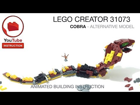 LEGO CREATOR 31073 alternative build instruction - Cobra Snake - MOC, 3in1 Mythical Creatures