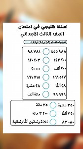 اسئلة رياضيات مهمة الصف الثالث الابتدائي |مراجعة رياضيات تالتة ابتدائي امتحان رياضيات الصف الثالث #مستر_محمد_ابراهيم #education #الصف_الثالث_رياضيات | مستر محمد ابراهيم Mr mhmd ebrahim