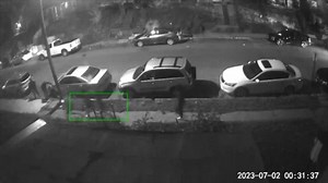 Surveillance footage captures chaos after shooting
