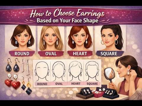 How to Choose Earrings Based on Your Face Shape
