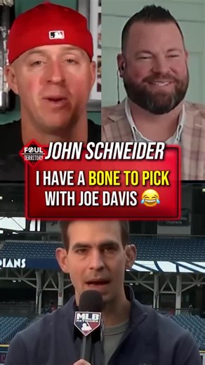 Foul Territory on Instagram: "John Schneider has a bone to pick with Joe Davis 😂"
