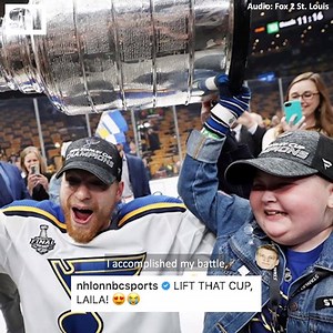 The bond formed between superfan Laila Anderson and the St. Louis Blues goes beyond sports. Last night, Laila's dream came true as she hoisted the Stanley Cup 💙 | Sports Illustrated