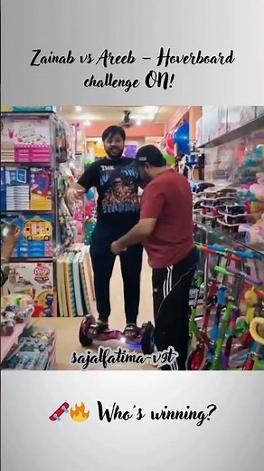 Areeb Bhai vs Zainab | Hoverboard Challenge Showdown!