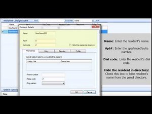 TX3 Configurator - How to add and edit residents (OLD)