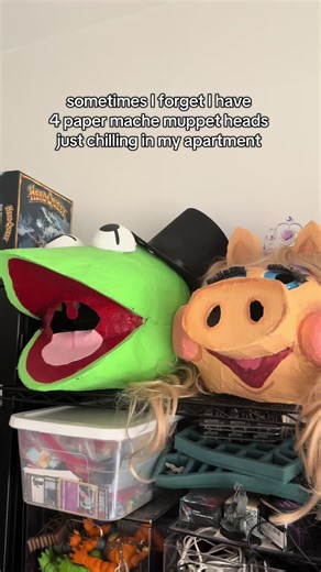 Creative DIY Muppet Heads Crafted with Paper Mache