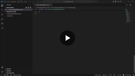 #java #oop #stocktrading #miniproject #learningjourney #internshippreparation #softwaredevelopment | Dharun S