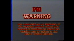 FBI Warning 1987 VHS D. D. Teoli Jr. A. C.