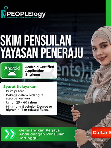 Android Application Developer Certification Opportunity for Bumiputera Individuals