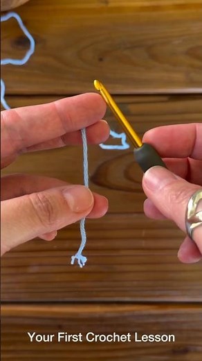 Your First Crochet Lesson 🤍 Learn a Slip Knot Step-by-Step | Crochet for Beginners 🧶 #fingercrochet