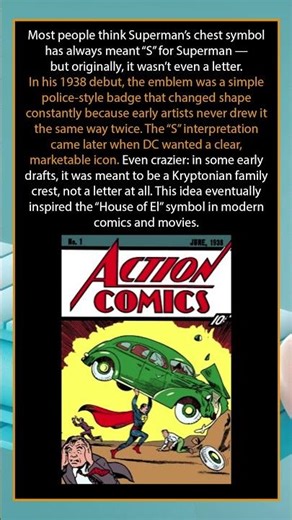 🦸‍♂️✨ Superman’s Logo Was NEVER an “S”?!