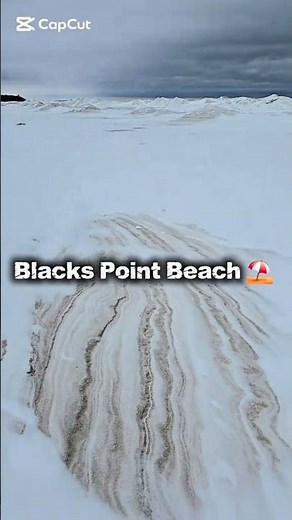 let hike the gorgeous Blacks Point Beach ⛱️ #goderich #icy