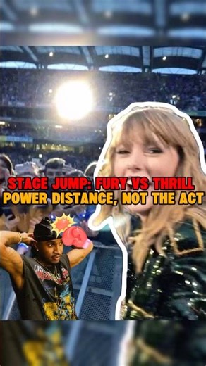Fan jumps on stage... watch how different artists handle it. 😳 #respect #FanOnStage #Celebrity