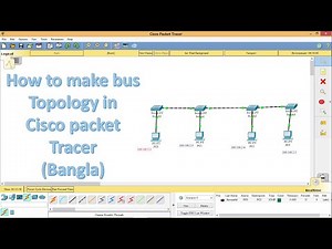 How to make bus topology in Cisco Packet tracer