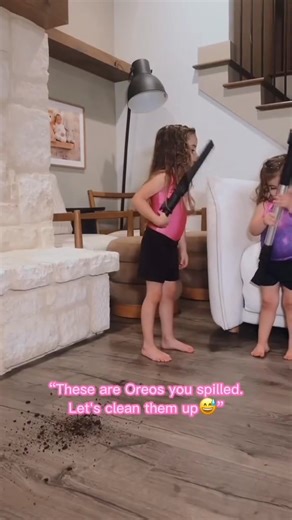 33K views · 999 reactions | When your kids turn cleaning into a magic show , Who knew their ‘abracadabra’ came with the same vacuum @heidi klum uses? #levoitvacuum #toddler #cute | The churco family | Facebook
