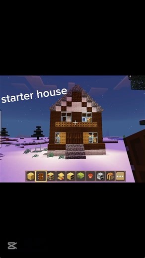 minecraft starter house 🏘️ #minecraft #shorts #foryou