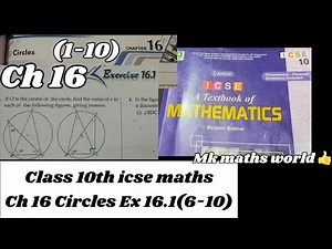 Class 10th icse maths Ch 16 Circles Ex 16.1(6-10)