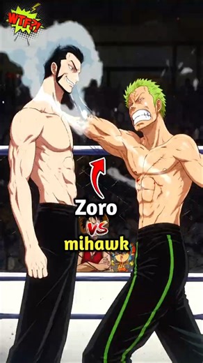 Zoro vs Mihawk – Slap Battle 🥶