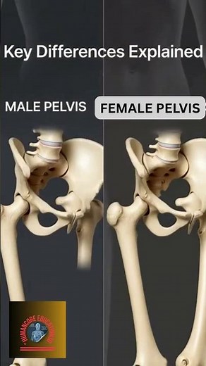 Male vs Female Pelvis Anatomy Explained 3D Medical Animation