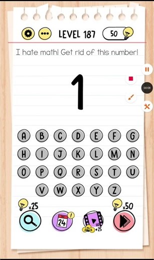 Brain Test Level 187 Walkthrough