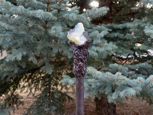 63 3/4" Light up Yellow Glass Crystal Wizard Staff Stave / Walking Stick With White Light & RGB LED - UNIQUE! - Etsy
