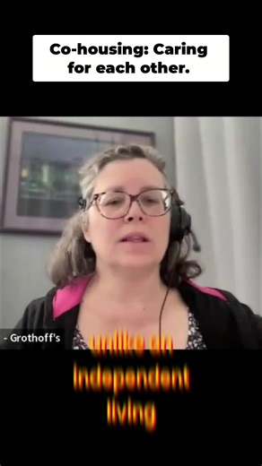 Forget pricey independent living! Cohousing: private homes, shared spaces, and neighbors looking out for each other. Live independently, together! Find out more with our full podcast: https://www.focusedhealthyfamilypodcast.com #Cohousing #CommunityLiving #IndependentLiving #ActiveAging #Interdependent