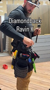 Fit check with my signature @diamondback.toolbelts Ravin X Roll light or carry it all. Modular setup that can roll with the daily changes of frame to finish deck building, carpentry, or whatever else you are banging on. Click the link on my page to get your discount, and get organized. | Ravin Builders