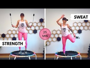 25 Minute Ropeless Jump Rope Rebounder Workout | 3×3 Interval Cardio (Low Impact)