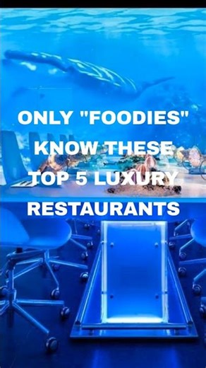 TOP 5 MOST EXPENSIVE RESTAURANTS IN THE WORLD #LuxuryLifestyle #FineDining #RichLife #LuxuryFood