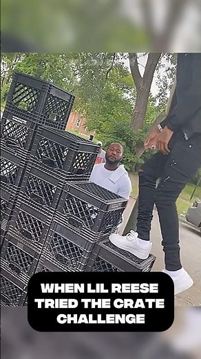 When Lil Reese Tried The Crate Challenge #chicago #viralshorts