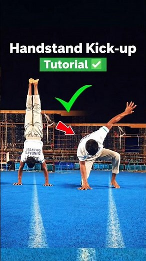 Handstand Kick-up Tutorial ✅#shorts #youtubeshorts #calisthenics #fitness #power #tutorial