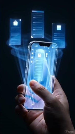 Title: REAL OR FAKE? 😱 The futuristic phone you won't believe! #tech #shorts