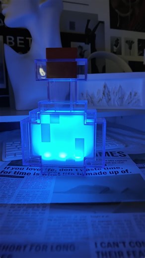 She was SO excited to open this Christmas morning. And I love that it’s chargeable! One less thing to buy batteries for. Mine Craft potion bottle led light! #minecraft #pixel #potionbottle #nightlight #kidspresents