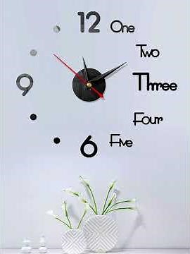 Enjoy DIY Make your own unique wall clock - Modern Design 3D DIY Wall Sticker Clock