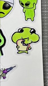 Alien stickers part 37#drawings #stickers #aliens #sketch #fyp