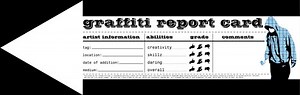 Graffiti report cards