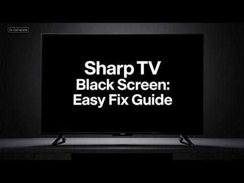 HOW TO FIX SHARP TV BLACK SCREEN? Try These Genius Fixes Now!
